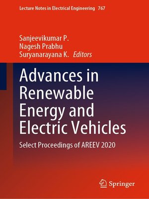cover image of Advances in Renewable Energy and Electric Vehicles